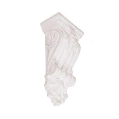 Enriched scroll style period corbel